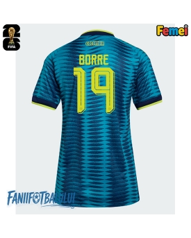 Columbia Rafael Santos Borre #19 Echipament de Fotbal Replică Mondial 2026 Femei Deplasare Columbia Rafael Santos Borre #19 Echipament de Fotbal Replică Mondial 2026 Femei Deplasare